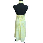 Banana Republic ‎ Dress Women 8 Yellow Halter Midi Satin Sleeveless Summer NWT Photo 3