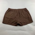 Old Navy Brown Linen Blend High Rise Pull On Shorts L Photo 5
