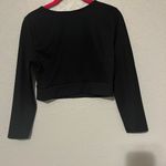 Victoria's Secret VS Victoria Sport Black Long Sleeve Crop Top Photo 3