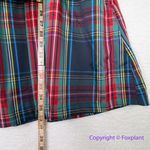 J.Crew New *flawed* V-Neck Taffeta Mini Dress in Stewart Plaid, size 12 Photo 8