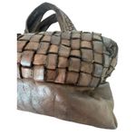 Kompanero Woven Leather Shoulder Bag Brown Cognac Large Boho Artisan Hobo Tote Photo 10