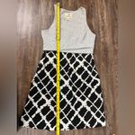 Tabitha Anthropologie Aleida Sleeveless Sheath Black/White Dress Size 6 Formal White Photo 8