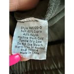 Johnny Was  Silky Alice Jogger Trousers Olive Green‎ Size Medium Photo 8