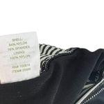 Garnet Hill One Piece Swimsuit Ruched Plunge Striped Black Cream Size 8 Photo 15