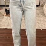 PacSun Hidden Button Fly Dad Jeans With Butt Rip Photo 0