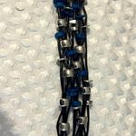 Robert Lee Morris Blue and Silver Chain Bracelet Photo 1