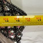 VertyL black neutral sequin halter dress illusion mini dance party cutout Photo 8