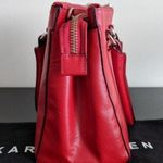 Karen Millen Red  Saffiano Leather Crossbody Photo 4