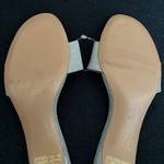 Revolve Women’s 37/US 6  LMS Silver Glitter Slip On Kitten Heel Mules Like-New Photo 6