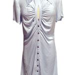 Song of Style Lily Mini Shirt Dress Blue : Keyhole on chest Size M Size M Photo 3