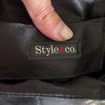 Style & Co . Satin Formal satchel Black Photo 2