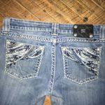Miss Me  29 easy boot cut bling wing pocket western jeans Photo 3