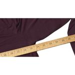 Dana Buchman Womens L Burgundy Long Sleeve‎ V-Neck Blouse Minimalist Office Business Casual Photo 13
