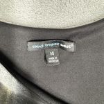 Saint Tropez West  Dress Womens‎ 14 Black Yellow Floral Sheath Sunflower Colorful Photo 6