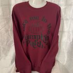 Take Me To the Pumpkin Patch Sweatshirt Red Size M Photo 0