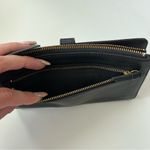 Fossil  Fiona Tab Clutch Black Leather Wallet w/ Gold Hardware Photo 4