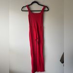 Set Active  Red Seamless Ribbed Sleeveless Tank Activewear Jumpsuit Size Small‎ Photo 2