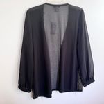Alberto Makali  Black Gold Studded Embellished Lightweight Cardigan Blouse L NWT Photo 7