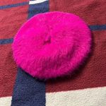 Urban Outfitters  UO hot pink Trendy Plush Hairy Beret Cap Hat Winter Casual NWT Photo 0