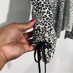  Animal-Print Ruched-Sleeve Cardigan Size Large Chico's Size‎ 2 Photo 2