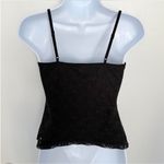 Brandy Melville NWT Black Floral Lace Lined  tank top - OS Photo 1
