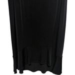 Chico's  Vintage Black Ruffled Slip Knee Length Skirt Size 2 (Large) Whimsigoth Photo 2