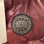 Canada Goose NWT  Cypress Puffer Vest Botanical Quilt in Garnet Stone Burgundy Photo 5