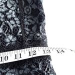 ZARA green black contrasting lace dress size Large Photo 8