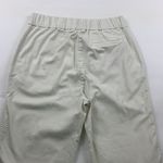 Faherty  Light Tan Poplin Relaxed Leg Ankle Pant M Photo 6