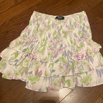 Blue Q Ruched floral mini skirt Photo 0