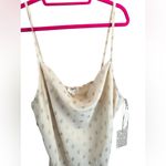 NWT HER Destiny Woman Ruffle High Low Hem Slip Midi Dress Polka Dot 2X Party Photo 3