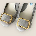 Prada AUTHENTIC  | Vintage Gold Hardware Suede Pumps | Size 38 Photo 8