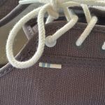 Toms  grey Carmel canvas lace up sneaker size 8.5 NWOT Photo 3