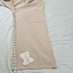 SheIn size large cream cotton elastic tie waist wide leg pants worn 2x EUC Photo 10