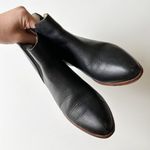 Nisolo Classic Chelsea Boots Black Leather Almond Toe Stacked Low Heel Women's 6 Photo 3