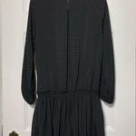 Waverly Grey | Sasha Check Pattern Drop Waist Blouson Mini Dress Black Sz Small Photo 7