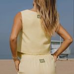 Daily Drills Yellow Linen Set Photo 3