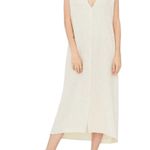 Esby Winnie Dress Midi Hemp Tie Back Deep V Photo 0