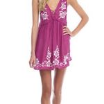 Free People Intimately  Aida Embroidered Violet Tunic Mini Dress size Small $88 Photo 2
