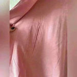 Gallery NWT vintage pink cape style, short trench coat with long lapel; M Photo 2