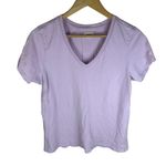 Pact BUNDLE Two (2) VNeck TShirts Womens Size M Organic Cotton Blue Pink Classic Size M Photo 2