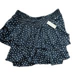 Flynn Skye  Black Polka Dot Off-Shoulder Crop Top Athens Top Moonshine Dot NWT Photo 2