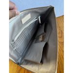 Mark & Graham Zip Around Pouch Cream Leather Clutch Bag Card Organizer Travel Photo 6