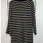Madewell  Womens Sweater Dress Black & White Stripe Merino Wool Mini Size XS Photo 3