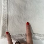 Anthropologie We The Free People Sz 25 Zip It Up Mini Denim Skirt White Distressed Frayed Hem Photo 14