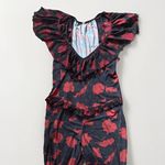 Free People  NWOT Size Large FABULOUS Austyn Femme One Piece Black & Red Jumpsuit Photo 4