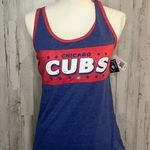 NWT Chicago Cubs Women's Blue Sleeveless Tank Top Size Small Casual Summer Photo 0