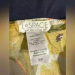 L $150 L*Space Mykonos Dress in Ibiza Yellow Floral Small Midi Linen Dress Photo 3
