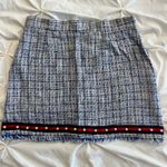 Imperial Italian Blue and White Tweed Skirt Size 2 Photo 1