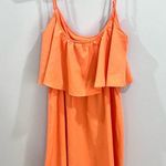 Fun & Flirt Bright orange ruffle sundress size small Photo 2